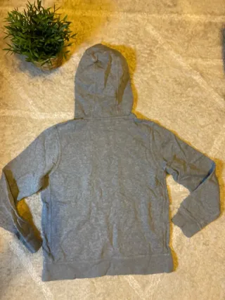 Sudadera Nike Gris Logo Blanco Talla S