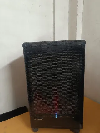 Calentador de butano negro