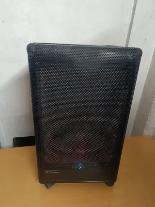 Calentador de butano negro