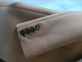 Abrigo Camel Zara Talla M Lana