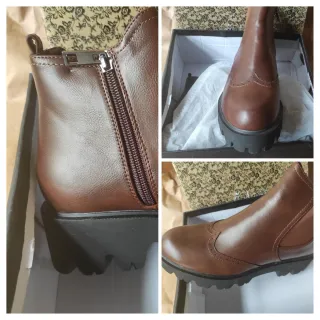 Stivali donna marroni con tacco