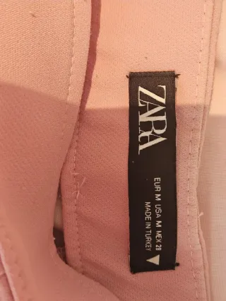 Falda-pantalón Zara Rosa Talla M