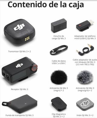 DJI Mic 3 (2 TX + 1 RX + Estuche)