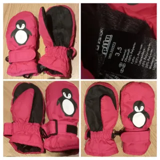 Mono de esquí infantil y chaquetas abrigo Guantes