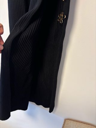 Vestido negro largo tirantes S