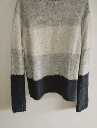 Jersey Primark Rayas Gris y Blanco