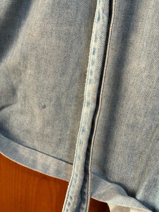 Shorts vaqueros de cintura alta de mezclilla