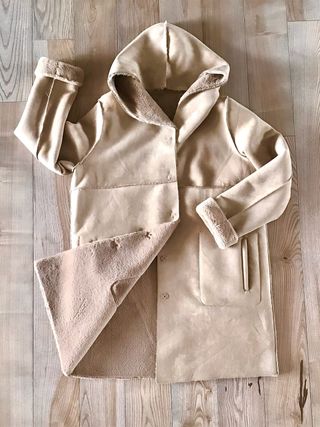 Cappotto Zara Montone Beige Donna