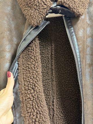 Chaqueta aviador marrón con borreguito