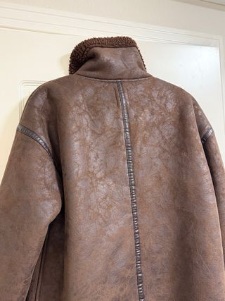 Chaqueta aviador marrón con borreguito