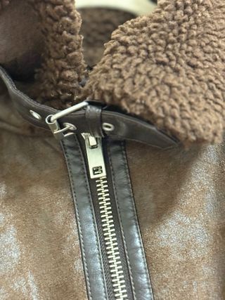 Chaqueta aviador marrón con borreguito
