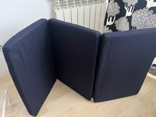 Cuna de viaje Olmitos turquesa con conejitos