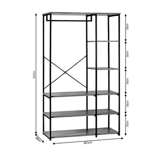 Armario Vestidor Estantería Industrial