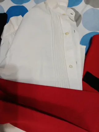 Traje Regional Gallego Rojo y Blanco