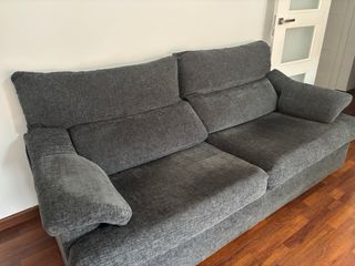 Sofá 3 plazas gris oscuro
