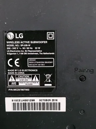 Barra de Sonido LG Negra