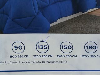 Edredón Nórdico Acolchado 460g/m² Cama 135