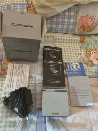 COMPLETA! Game Boy Advance SP Azul Ártico