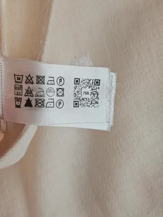 Zara Pantalón-Falda Blanco Talla M