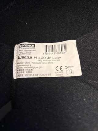 Casco Esquí Competición Jr Naranja