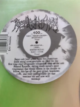 Regurgitation - Tales Of Necrophilia LP