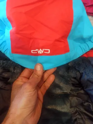 Chaqueta esquí CMP niño/niña azul y rojo