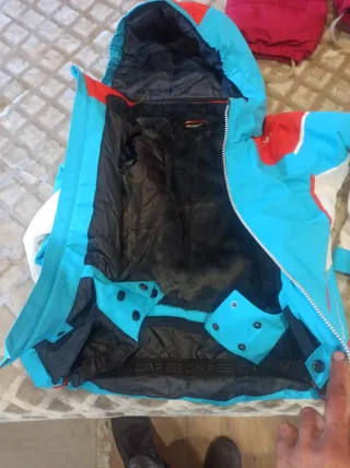 Chaqueta esquí CMP niño/niña azul y rojo
