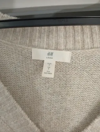 Vestido largo H&M beige