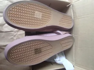 Sneakers donna velluto con lacci raso rosa 37/39