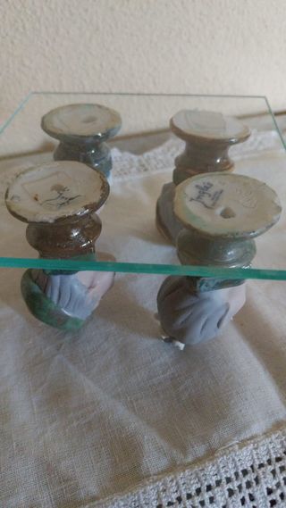 Bustos vintage: porcelana R.Inglés pintados a mano