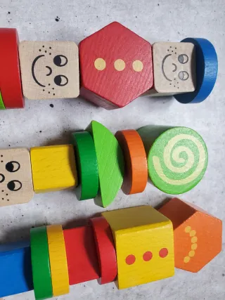 Juego de encajar madera educativo