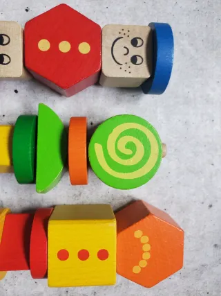 Juego de encajar madera educativo