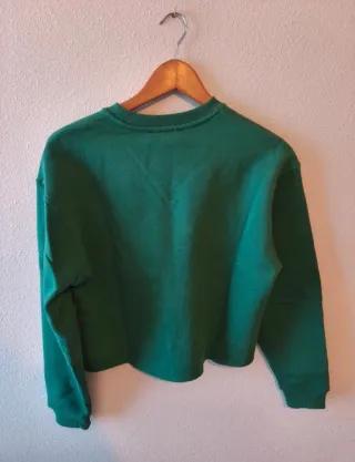 Sudadera verde Stradivarius Talla S