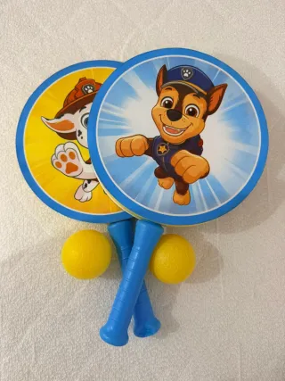 Raquetas Paw Patrol y Pelotas