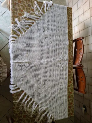 Scialle artigianale bianco