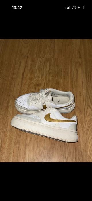 Nike Air Force 1 Doradas Blancas