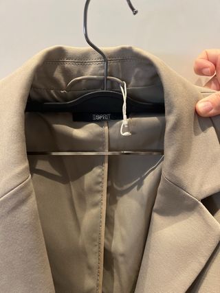 Americana mujer formal color topo talla 44