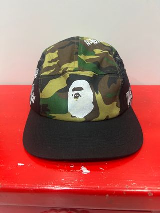 Gorra BAPE 5 Panel Camuflaje Militar