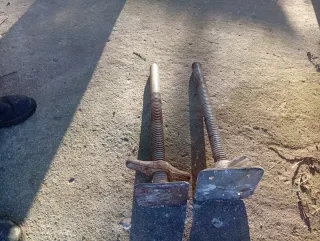 Andamio metálico y plataforma