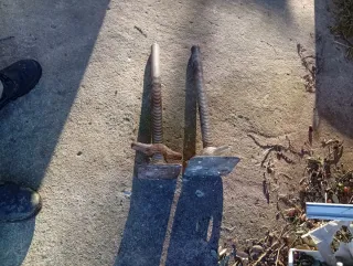 Andamio metálico y plataforma