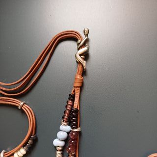 UNOde50-Conjunto Collar-Pulsera con figuras metal