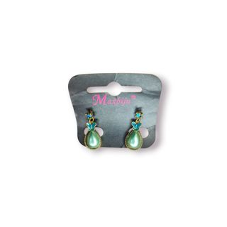 Brincos Maxbiju Gota Azul Borboleta