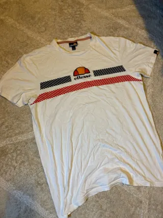 Camiseta Ellesse Blanca Retro Talla L