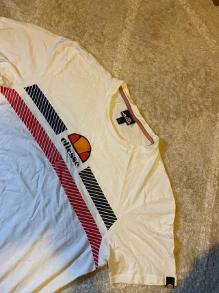 Camiseta Ellesse Blanca Retro Talla L