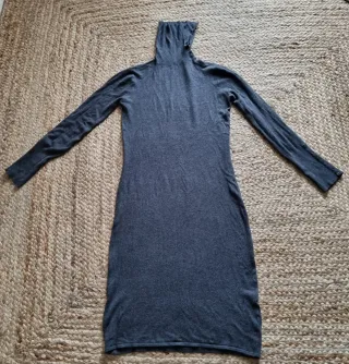 Abito Zara collo alto grigio tg L