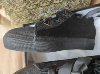 Sneakers donna con zeppa interna nere