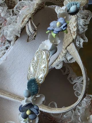 Diadema Comunión/Arras Flores y Tul