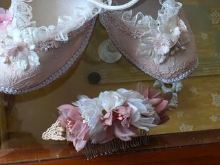 Diadema Comunión/Arras Flores y Tul