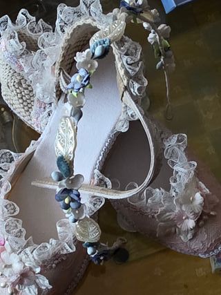 Diadema Comunión/Arras Flores y Tul