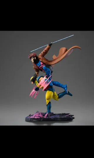 Figura Coleccionista Marvel Wolverine y Gambito